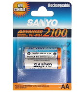 SANYO Akumulátory AA tužkový NiMH 2100mAh 2ks