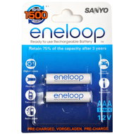 SANYO eneloop AAA mikrotužkové 800mAh 2 ks - Nabíjecí baterie