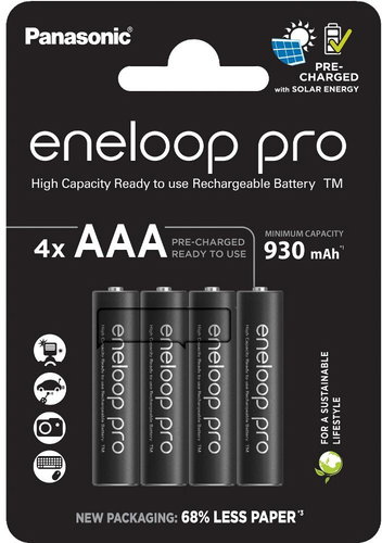 Panasonic eneloop HR03 AAA 4HCDE/4BE PRO N - Tölthető elem - Fő fotó