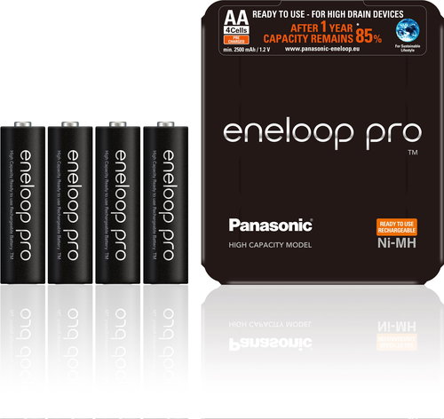 Panasonic eneloop HR6 AA 3HCDE/4BE PRO SLIDING PACK - Rechargeable Battery - Main image