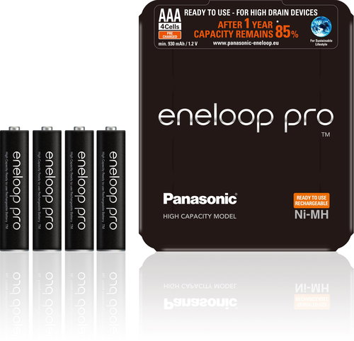Panasonic Eneloop HR03 AAA 4HCDE/4BE PRO SLIDING PACK - Disposable Battery - Main image