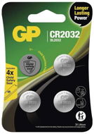 GP Lithium Button Cell Battery CR2032, 4 pcs + Safety Stickers - Button Cell