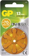 GP ZA13 (PR48) hearing aid batteries, 6 pcs - Button Cell