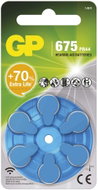 GP ZA675 (PR44) hearing aid batteries, 6 pcs - Button Cell