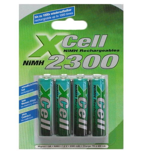 X-CELL akumulátory AA tužkový NiMH 2300mAh 4 ks - - - Main image