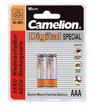 Camelion AAA 1100mAh NiMH mignon 2 pc - Rechargeable Battery - Main image