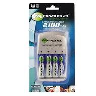 Movida 2100 standard, 4x AAA, 4x AA, NiCd/NiMH, + 4x baterie AA 2100mAh - Charger