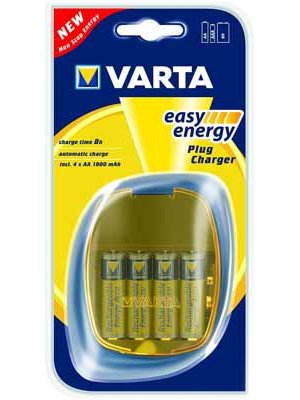 VARTA Nabíječka EasyEnergy Plug Charger 57063, NiCd/NiMH, 4/4 + 4 Ks AA NiMH 1900mAh - Charger and Spare Batteries - Main image