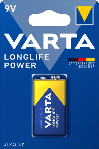 VARTA Longlife Power 1 9V (Single Blister) - Disposable Battery - Main image
