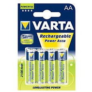 VARTA Power Accu 56766, AA tužkový NiMH 2700mAh, 4 ks - Rechargeable Battery