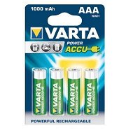 VARTA Power Accu, AAA tužkové NiMH 1000mAh, 4 ks - Rechargeable Battery