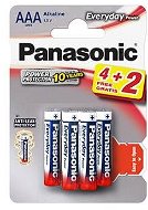 Panasonic Everyday Power AAA LR03 4 + 2 Stück im Blister - Einwegbatterie