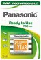Panasonic Ready to Use AAA HHR-4MVE/4BC 750 mAh 3 + 1 ZADARMO - Nabíjateľná batéria