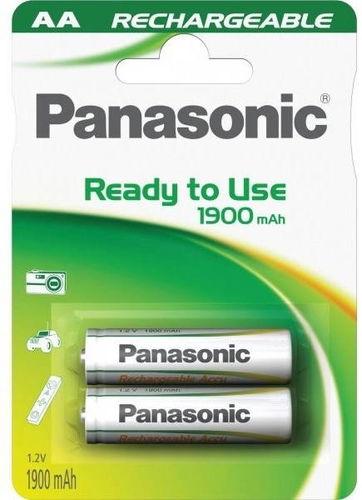 Panasonic eneloop AA NiMH Rechargeable AA Batteries, 1.9Ah, 1.2