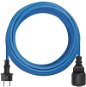 EMOS Počasiu odolný kábel 10 m, 1 zásuvka, modrý, silikon, 230 V, 1,5 mm2 - Predlžovací kábel
