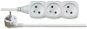 Emos extension 250V, 3 sockets, 2m white - Extension Cable