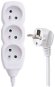 Emos extension, 250V, 3 sockets, 3m, white - Extension Cable