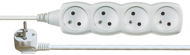 Emos Extension 250V, 4x socket, 5m, white - Extension Cable