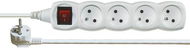 Emos Extension 250V, 4x socket, 5m, white - Extension Cable