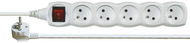 Emos Extension 250V, 5 sockets, 3m, white - Extension Cable