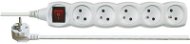 Emos Extension 250V, 5 sockets, 5m, white - Extension Cable