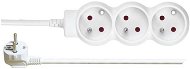 EMOS Extension Cord - 3 Sockets, 3m, White - Extension Cable