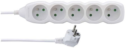 EMOS Extension cable - 5 sockets, 1,5m, white - Extension Cable - Main image
