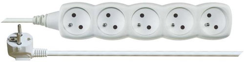 EMOS Extension cable - 5 sockets, 7m, white - Extension Cable - Main image