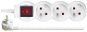 EMOS Extension Cord with Switch - 3 Sockets, 3m, White - Extension Cable