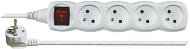 EMOS Extension Cable with Switch - 4 Sockets, 10m, White - Extension Cable