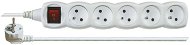 EMOS Extension Cord with Switch - 5 Sockets, 7m, White - Extension Cable