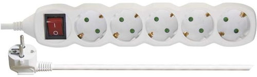 EMOS SCHUKO Verlängerungskabel mit Schalter - 5 Steckdosen - 3 m - 1,5 mm2 - Verlängerungskabel - Hauptbild