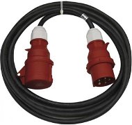 EMOS 3-fázový vonkajší predlžovací kábel 10 m, 1 zásuvka, čierny, guma, 400 V, 2,5 mm2 - Predlžovací kábel