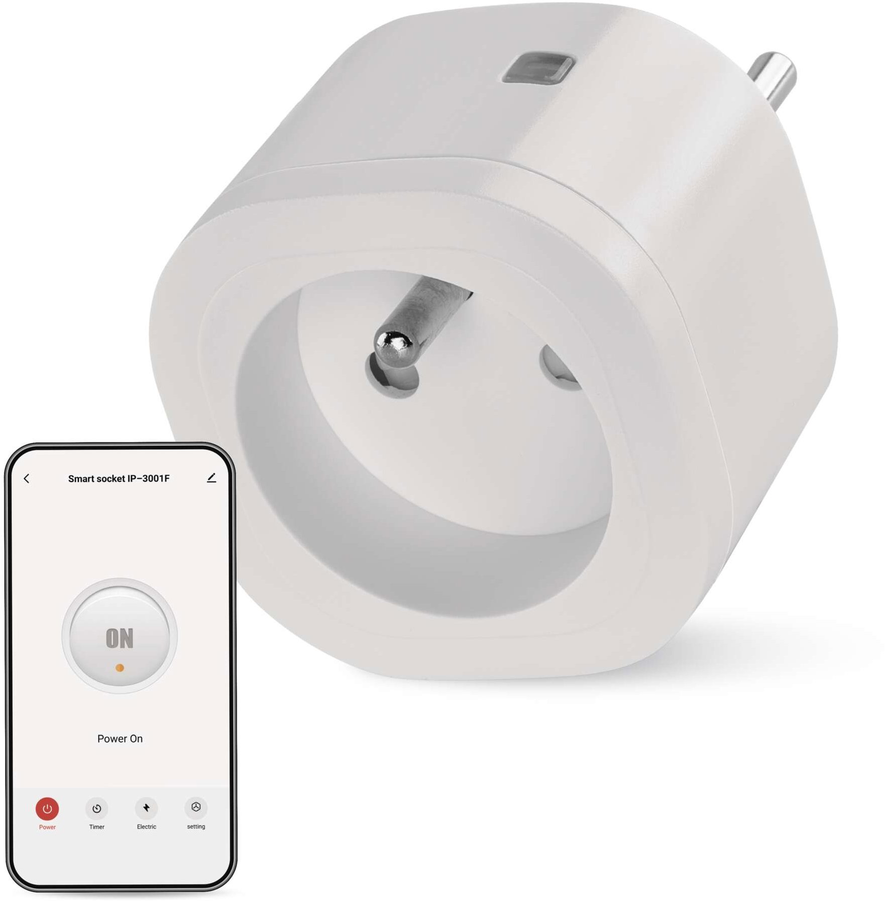 EMOS GoSmart WiFi aljzat IP-3001F, időzítóvel