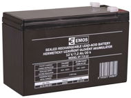 EMOS Wartungsfreier Bleiakku 12 Volt / 7,2 Ah - Faston 4,7 mm - USV Batterie