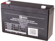 EMOS Maintenance-free lead-acid battery 6 V/12 Ah, faston 4,7 mm - UPS Batteries