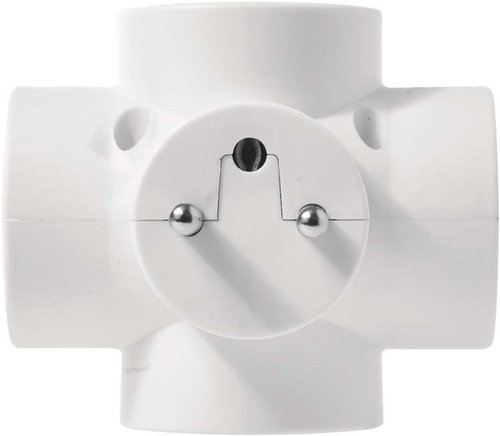 EMOS Splitter Socket 4 × Round, White - Splitter  - Main image