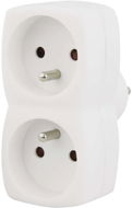 EMOS Splitter Socket 2 ×, White - Splitter 