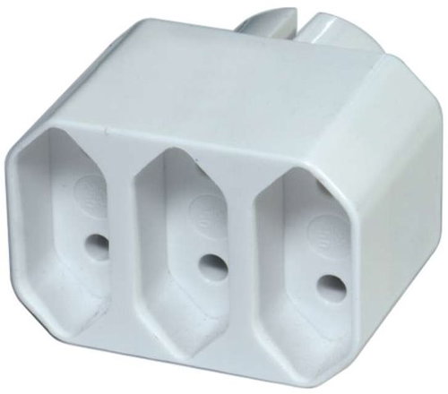 EMOS Splitter Socket 3 × Flat, White - Splitter  - Main image