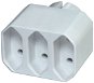 EMOS Splitter Socket 3 × Flat, White - Splitter 