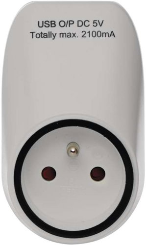 EMOS Socket with 2 × USB - Socket - Main image