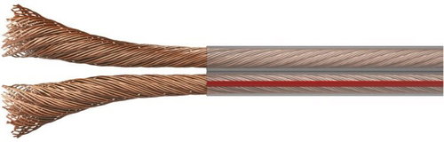 EMOS Double wire unshielded 2x1,0mm transparent, 100m - AUX Cable - Main image