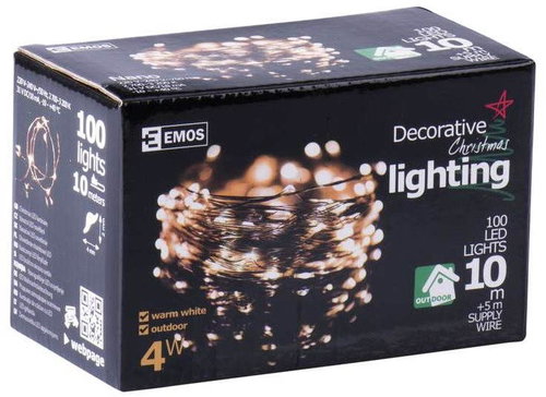 Emos 100 LED Xmas NANO WIRE - Light Chain - Main image