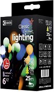 EMOS LED karácsonyi cherry lánc - golyók, 20m, többszínű, időzítő - Karácsonyi fényfüzér