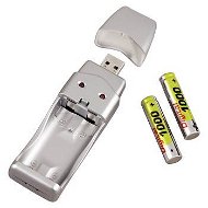 Hama USB Stick + 2 Ks NiMH AAA - Charger