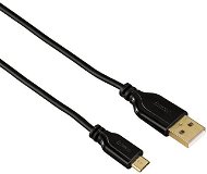 Hama prepojovací USB A (M) – micro B (M) 0,75 m čierny - Dátový kábel