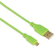 Hama prepojovací USB A (M) – micro B (M) 0,75 m zelený - Dátový kábel