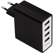 Hama Network, 4 Ports, 5.1A black/silver - Charger