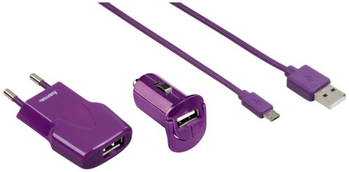 Hama USB Picco 3v1 Violet - Charger - Main image