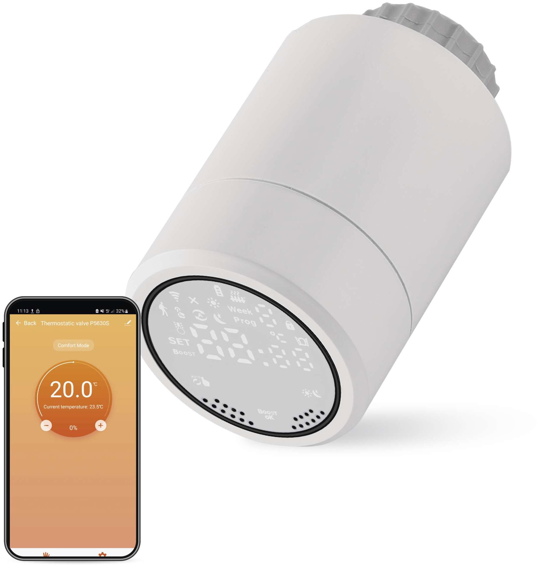 EMOS GoSmart P5630S ZigBee Digitális termosztátfej